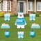 Big Dot of Happiness Hanukkah Bear - Yard Sign and Outdoor Lawn Decorations - Holiday Sweater Party Yard Signs - Set of 8
